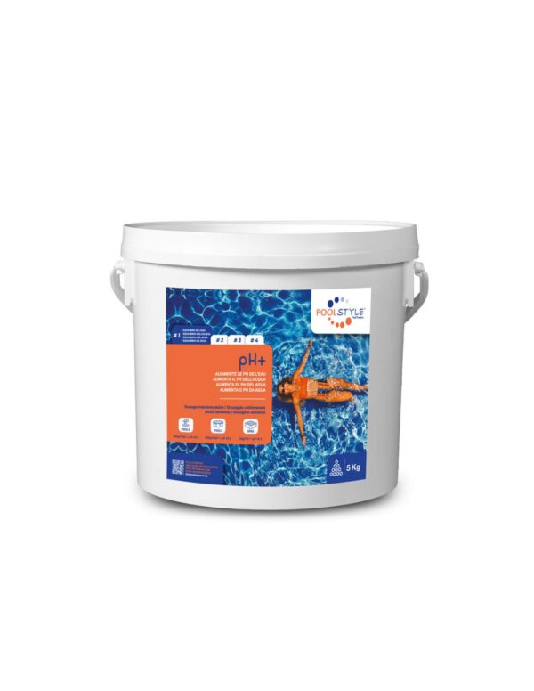 pH Plus 5kg - Régulateur de pH Poolstyle pour Piscine et Spa