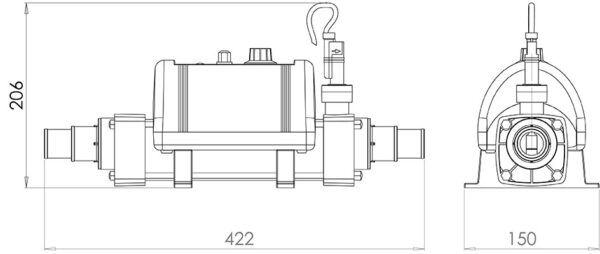 Réchauffeur Nano 3 kw pour piscine hors-sol – Image 4