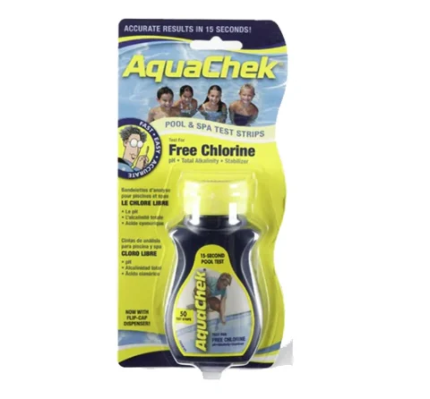 Bandelettes de test chlore Aquachek 4-en-1