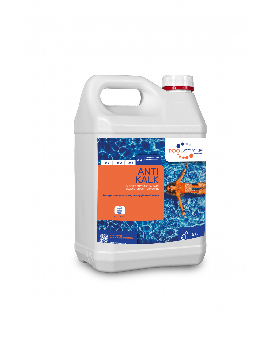 Bidon anticalcaire poolstyle 5 L 1 Bidon anticalcaire poolstyle 5 L