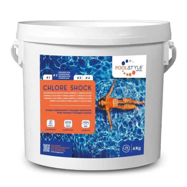 Chlore choc non stabilisé HP Poolstyle Shock 5 kg C/4 P/112