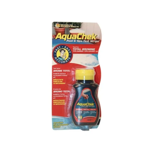 Boîte de 50 bandelettes de test Aquachek rouge 4-en-1
