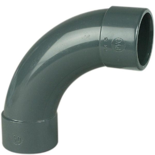 Coudes grand rayon à 90°
