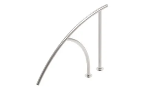 Barre sortie de bain avec platine soudée